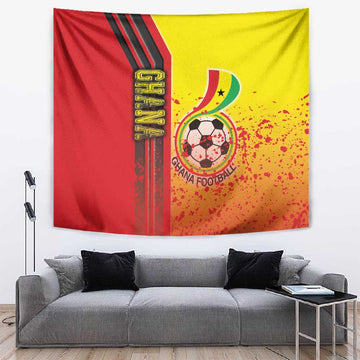Ghana Soccer Tapestry Black Stars Football - Road To Champion DT03