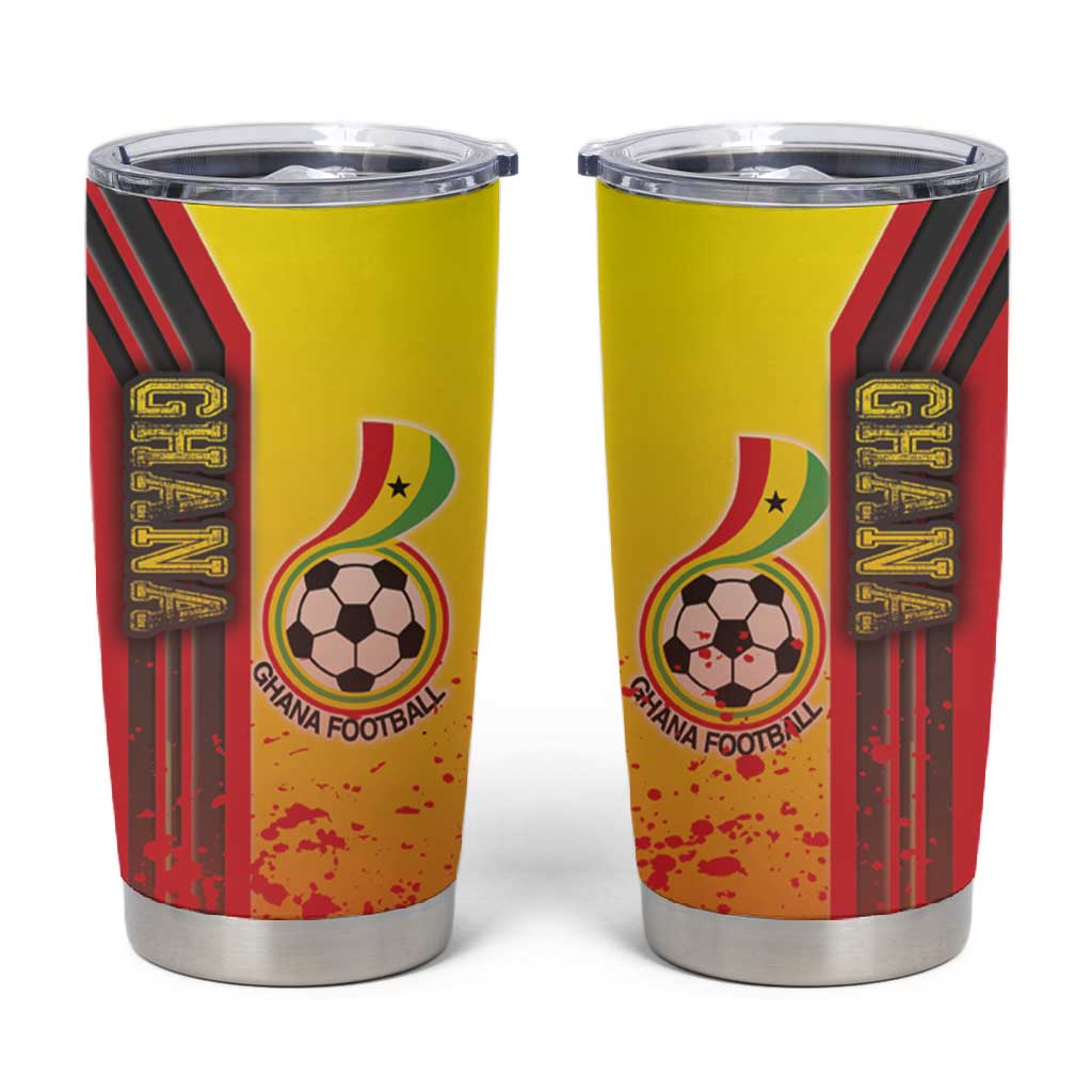 Ghana Soccer Tumbler Cup Black Stars Football - Road To Champion DT03