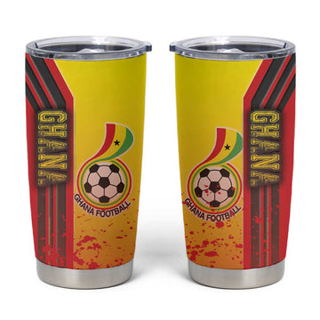 Ghana Soccer Tumbler Cup Black Stars Football - Road To Champion DT03