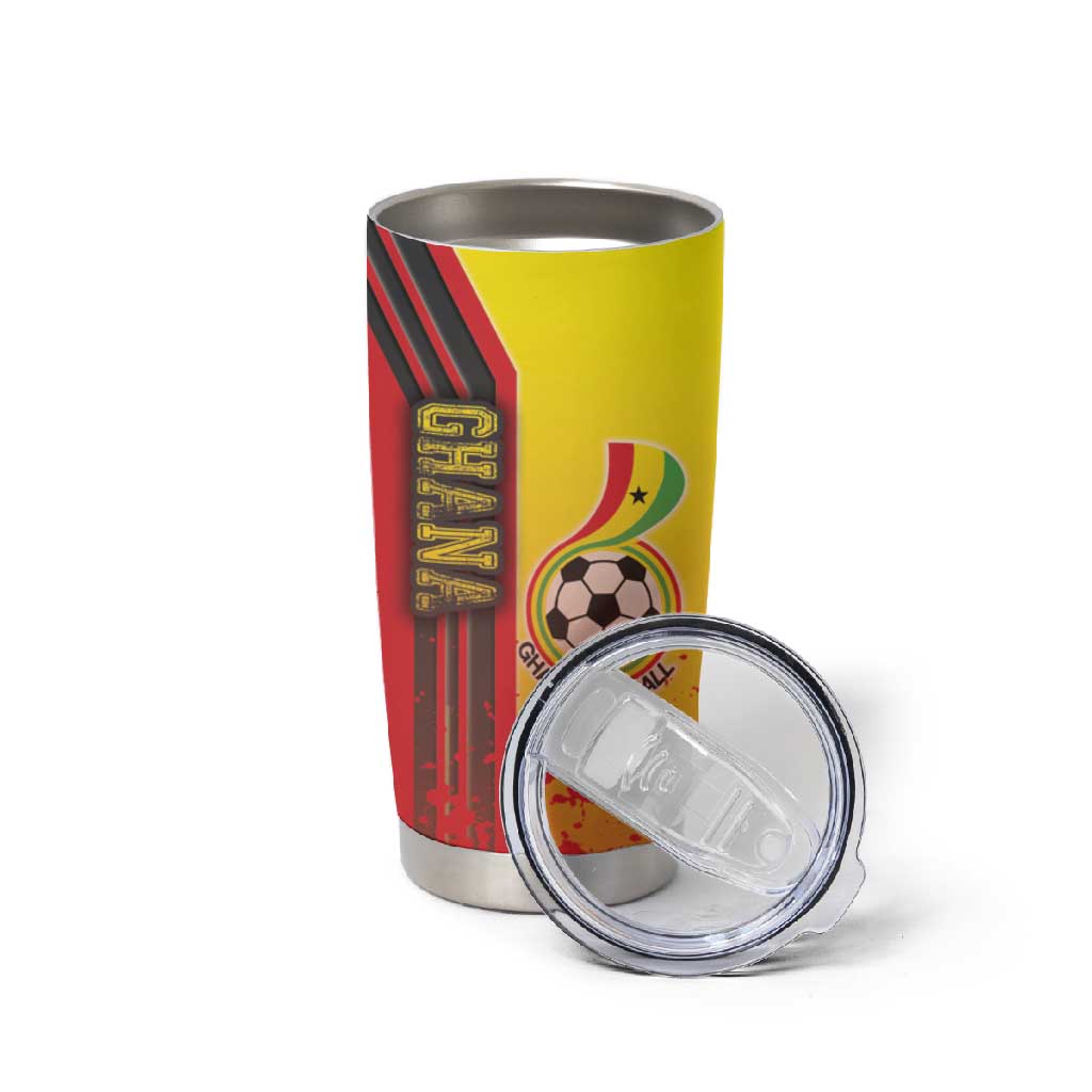 Ghana Soccer Tumbler Cup Black Stars Football - Road To Champion DT03