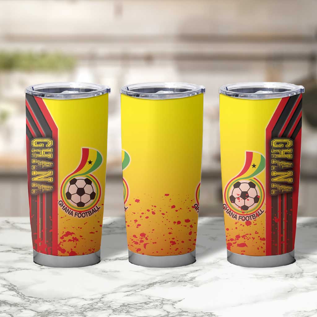 Ghana Soccer Tumbler Cup Black Stars Football - Road To Champion DT03