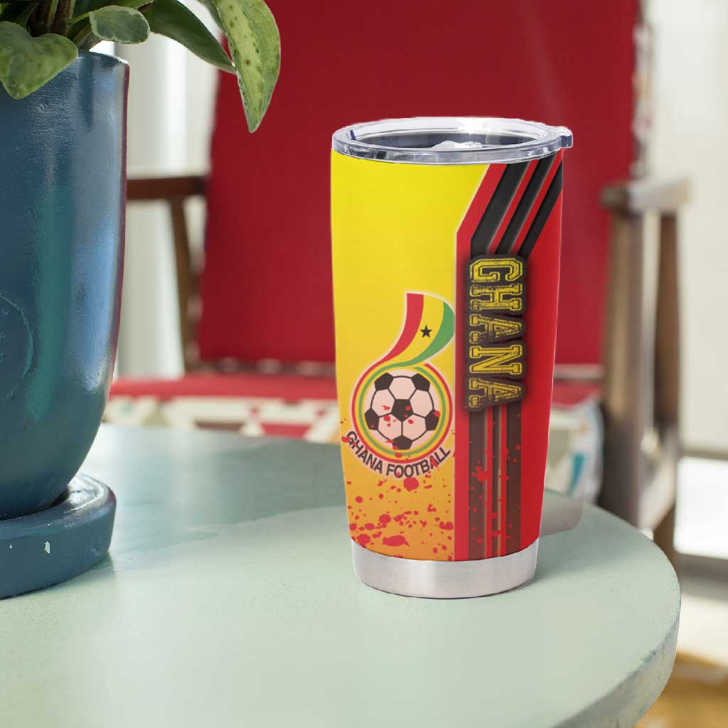 Ghana Soccer Tumbler Cup Black Stars Football - Road To Champion DT03
