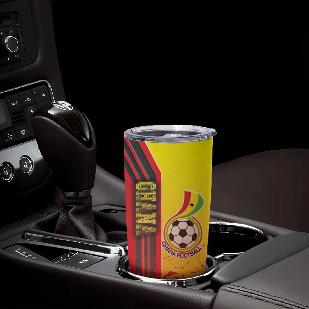 Ghana Soccer Tumbler Cup Black Stars Football - Road To Champion DT03