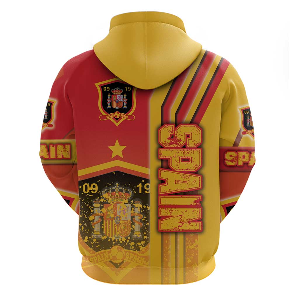Spain Football Hoodie La Roja Soccer - Road To Champion DT03