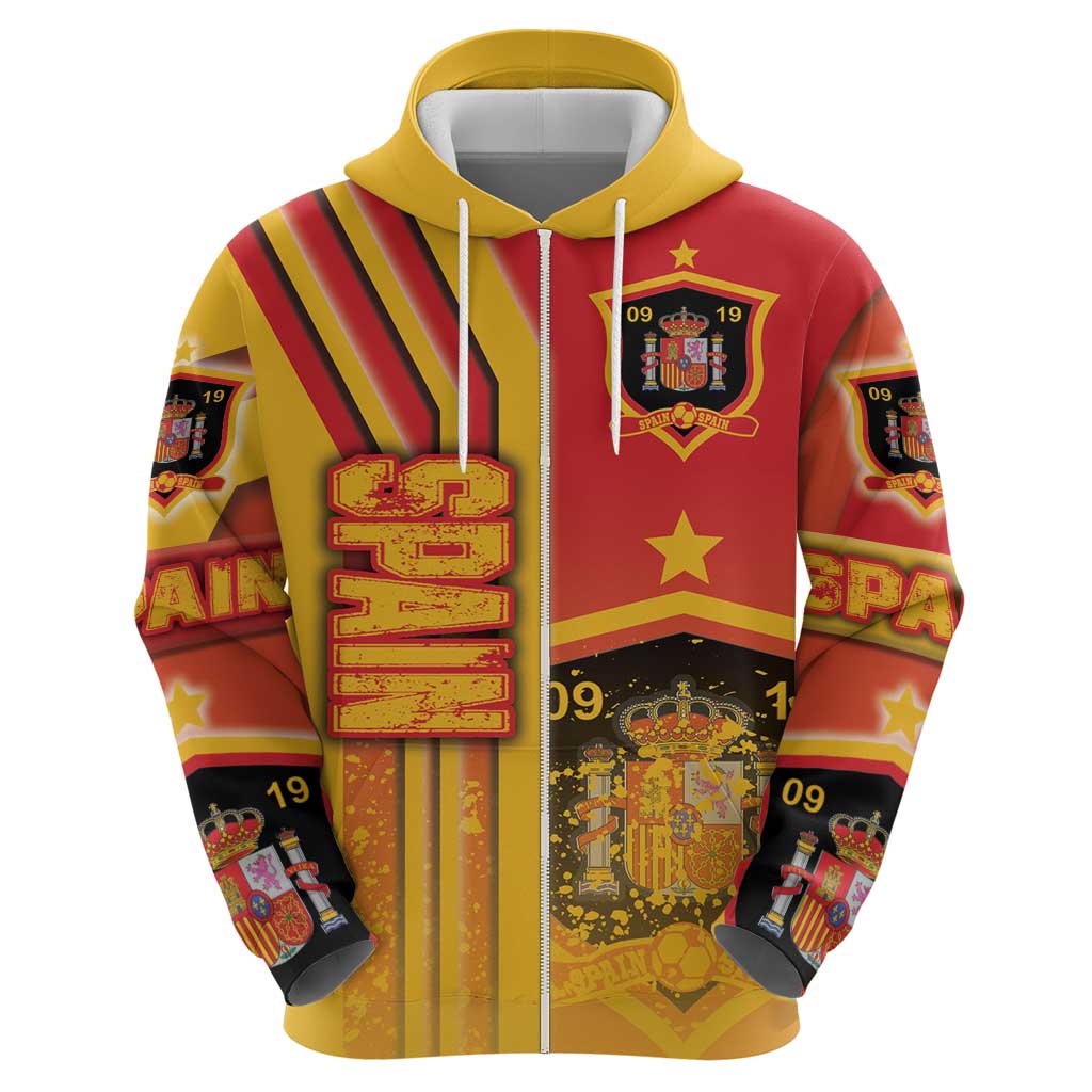 Spain Football Hoodie La Roja Soccer - Road To Champion DT03