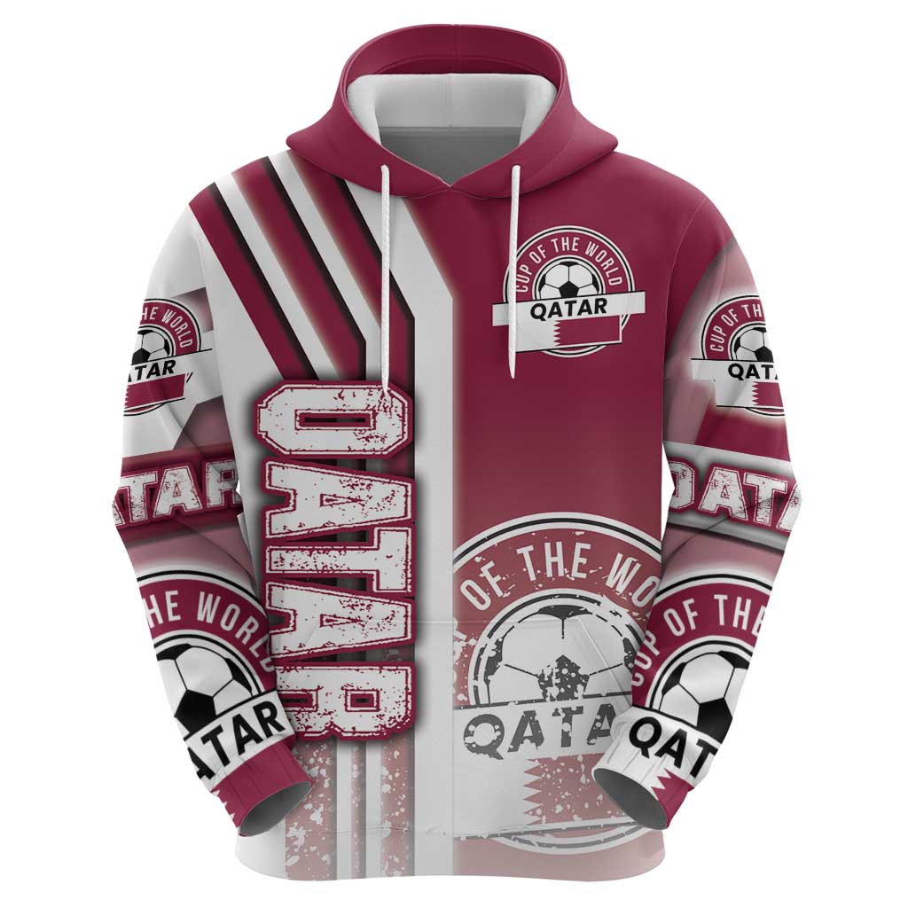 Qatar Football Hoodie The Maroons Soccer - Road To Champion DT03