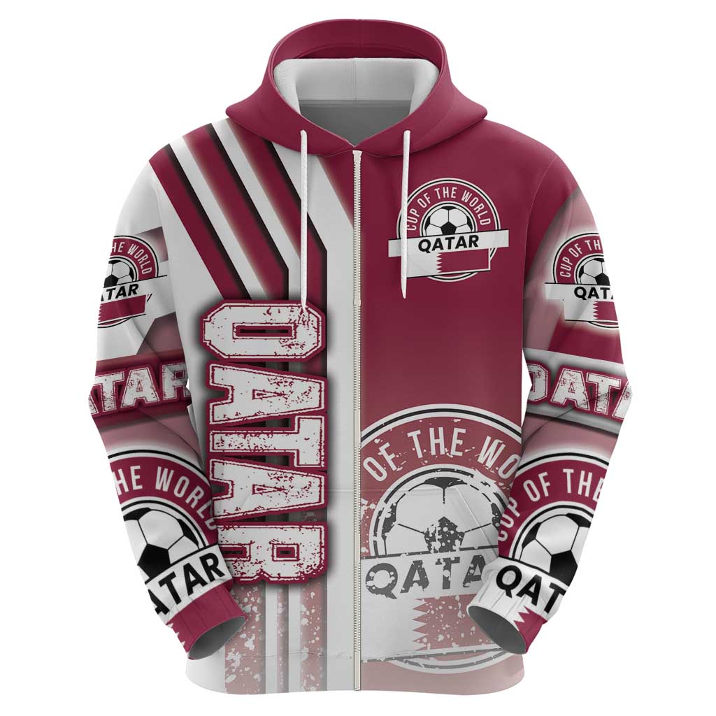 Qatar Football Hoodie The Maroons Soccer - Road To Champion DT03