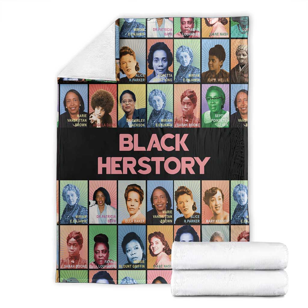 Afro Black Herstory Blanket African Women History DT03