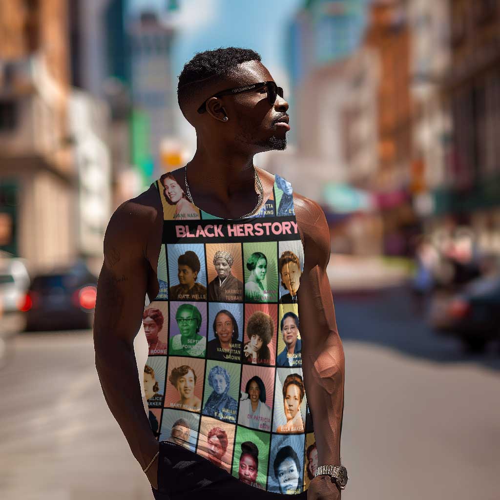 Afro Black Herstory Men Tank Top African Women History DT03