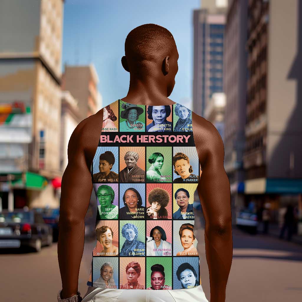 Afro Black Herstory Men Tank Top African Women History DT03