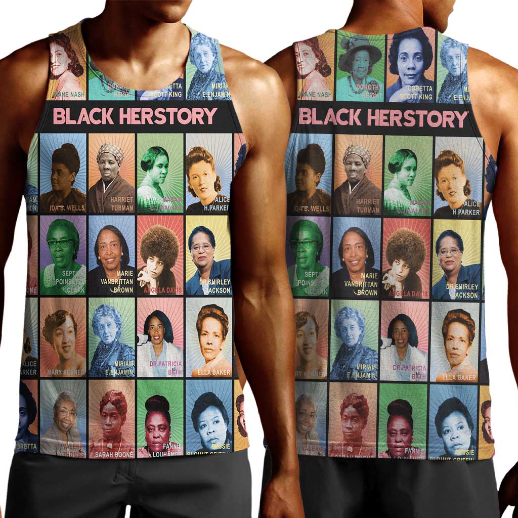 Afro Black Herstory Men Tank Top African Women History DT03