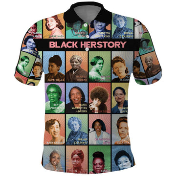 Black Herstory Polo Shirt The History Of African Women DT03