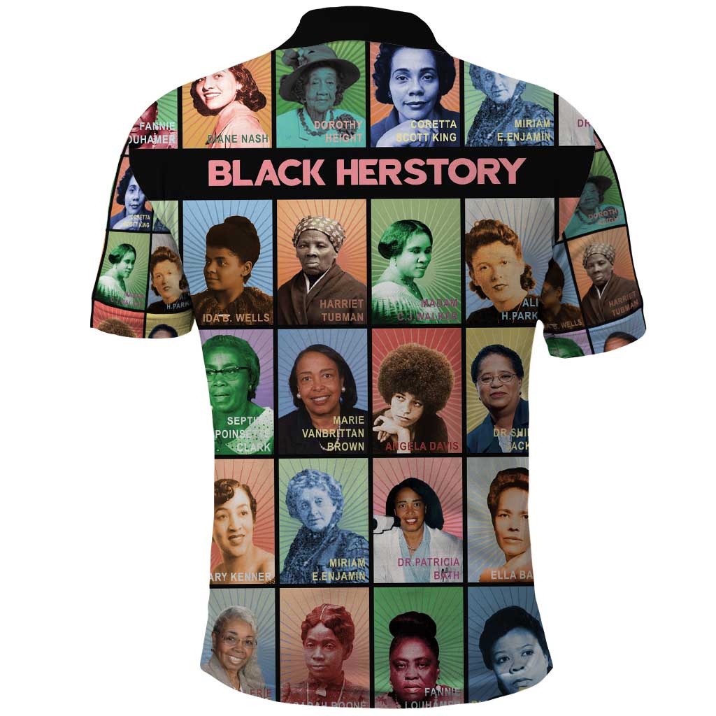 Black Herstory Polo Shirt The History Of African Women DT03