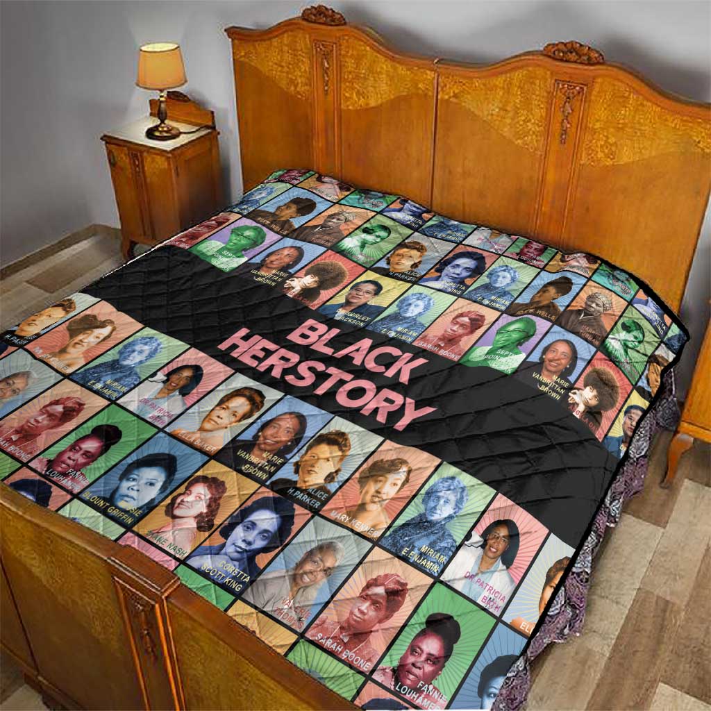 Afro Black Herstory Quilt African Women History DT03