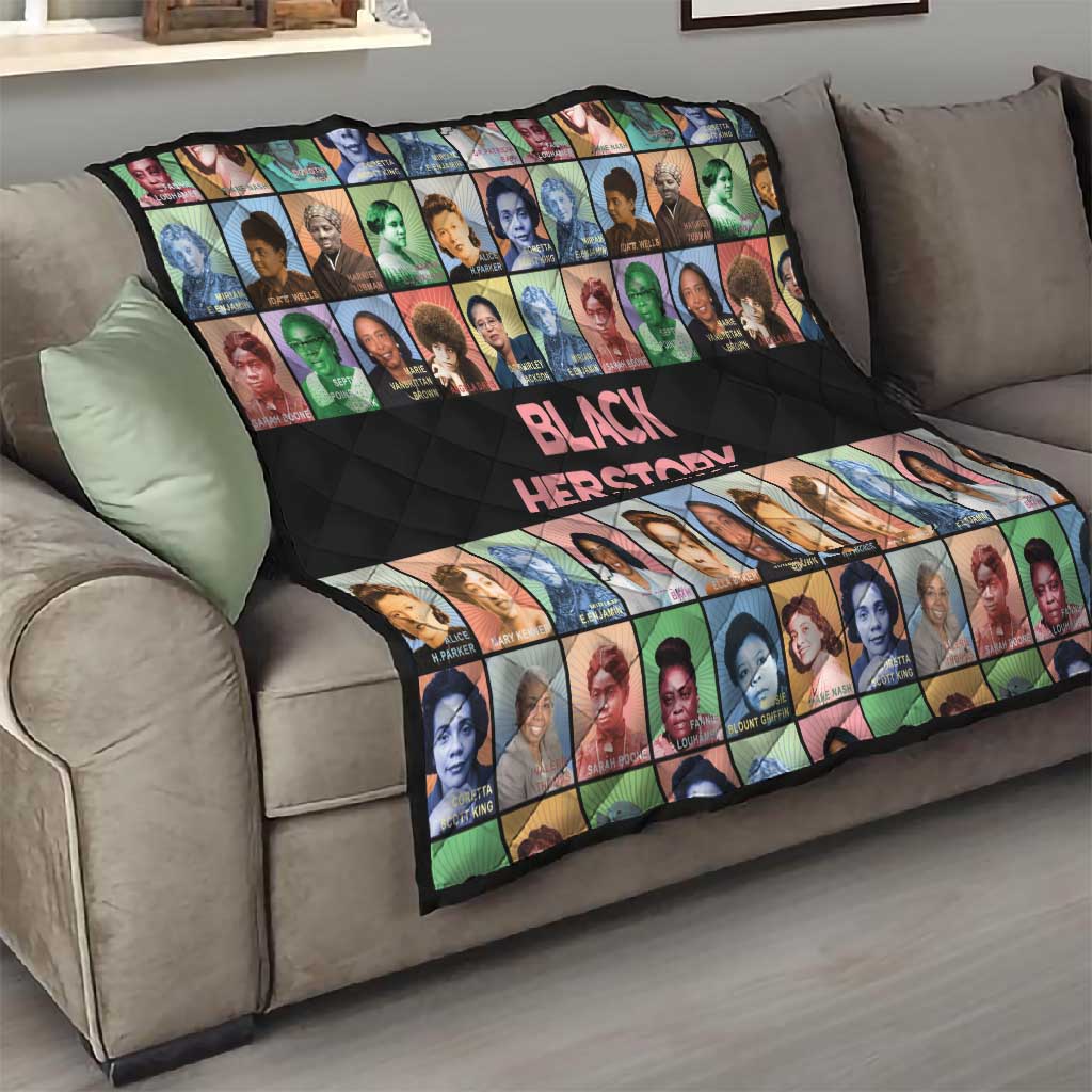 Afro Black Herstory Quilt African Women History DT03