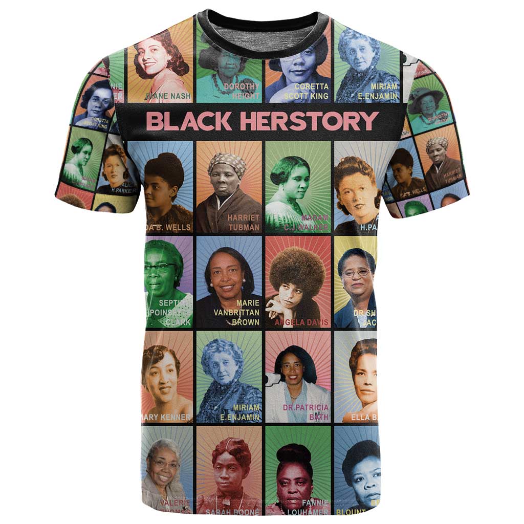 Afro Black Herstory T shirt African Women History DT03