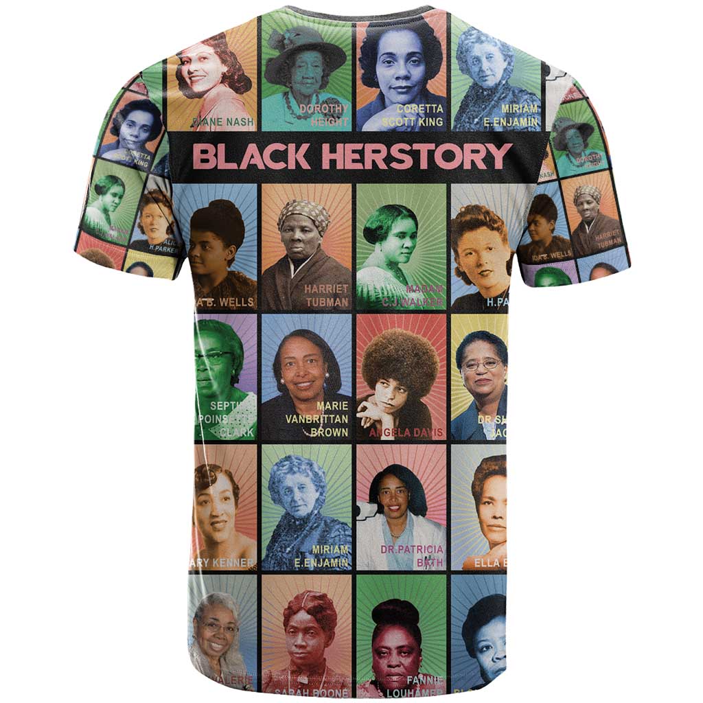 Afro Black Herstory T shirt African Women History DT03