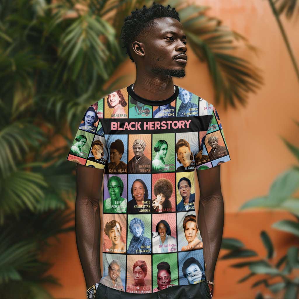 Afro Black Herstory T shirt African Women History DT03