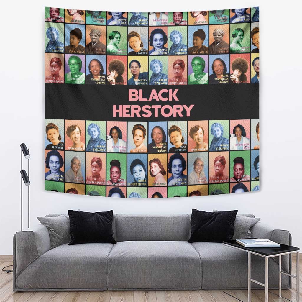 Afro Black Herstory Tapestry African Women History DT03