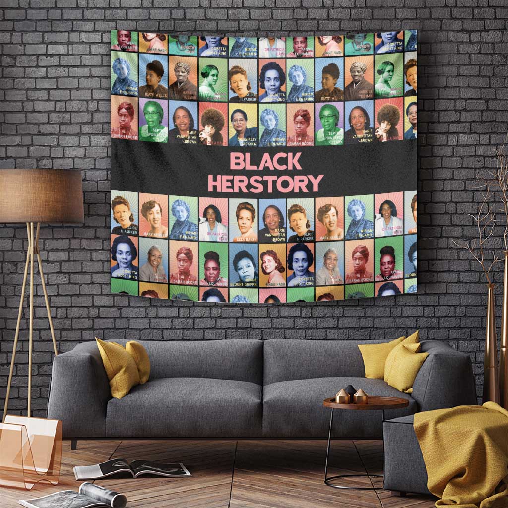 Afro Black Herstory Tapestry African Women History DT03