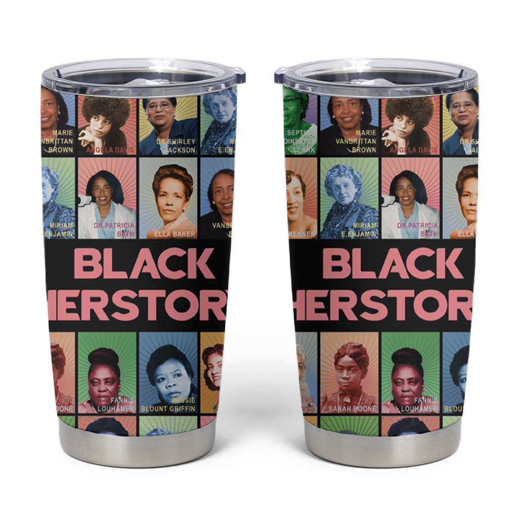 Afro Black Herstory Tumbler Cup African Women History DT03