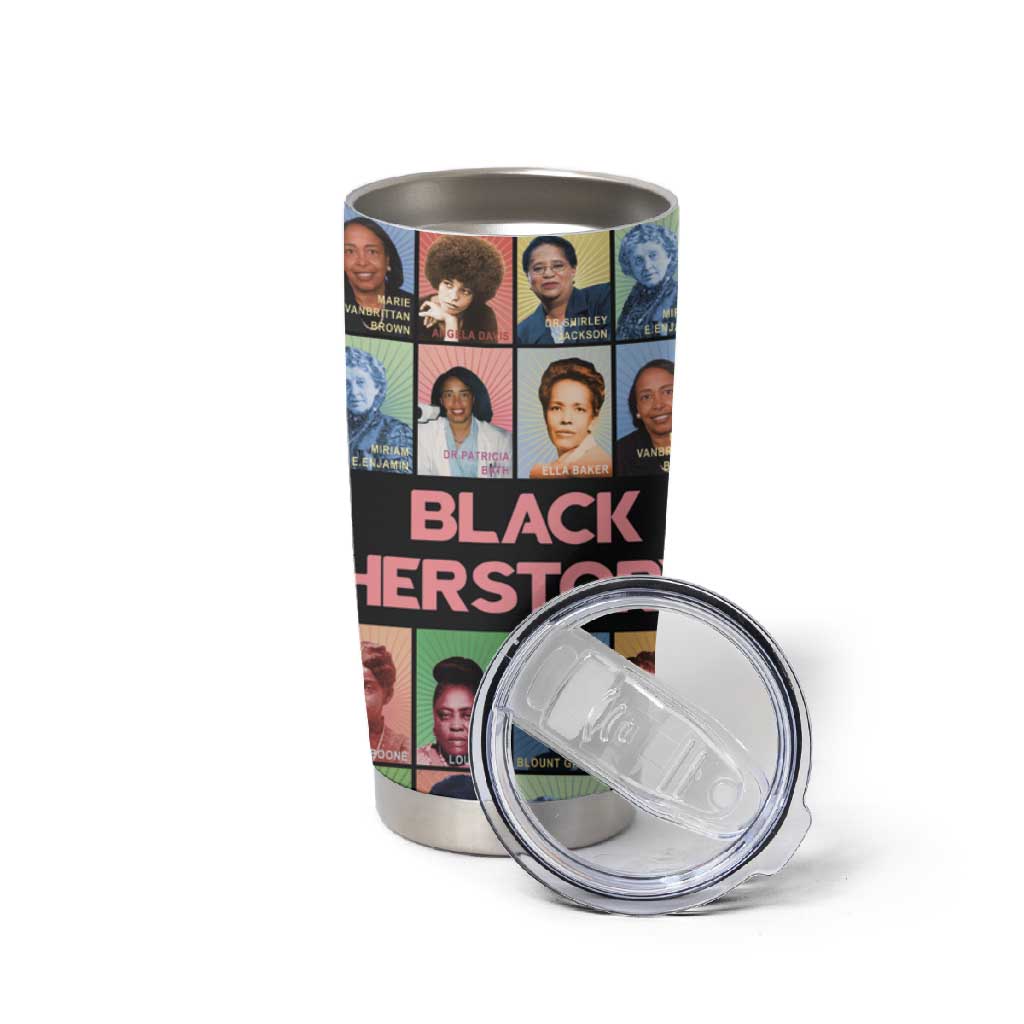Afro Black Herstory Tumbler Cup African Women History DT03