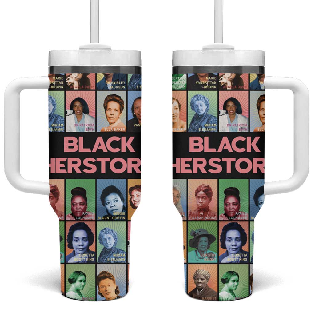 Afro Black Herstory Tumbler With Handle African Women History DT03