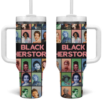 Afro Black Herstory Tumbler With Handle African Women History DT03