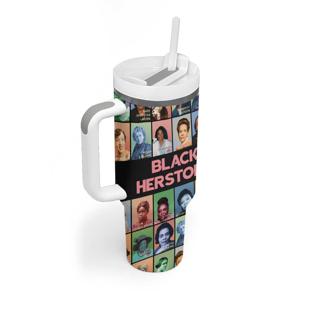 Afro Black Herstory Tumbler With Handle African Women History DT03