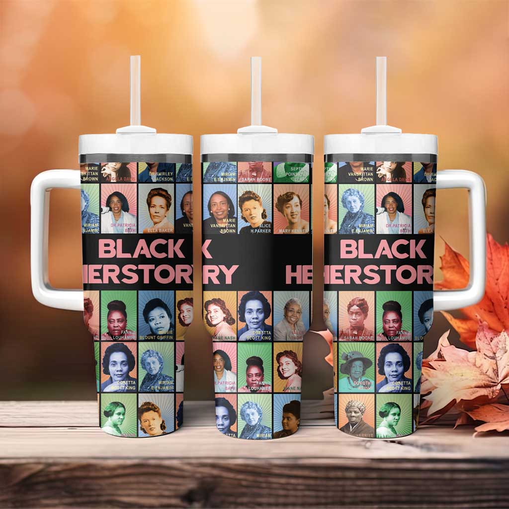 Afro Black Herstory Tumbler With Handle African Women History DT03