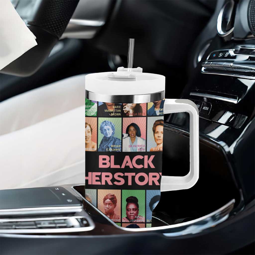 Afro Black Herstory Tumbler With Handle African Women History DT03