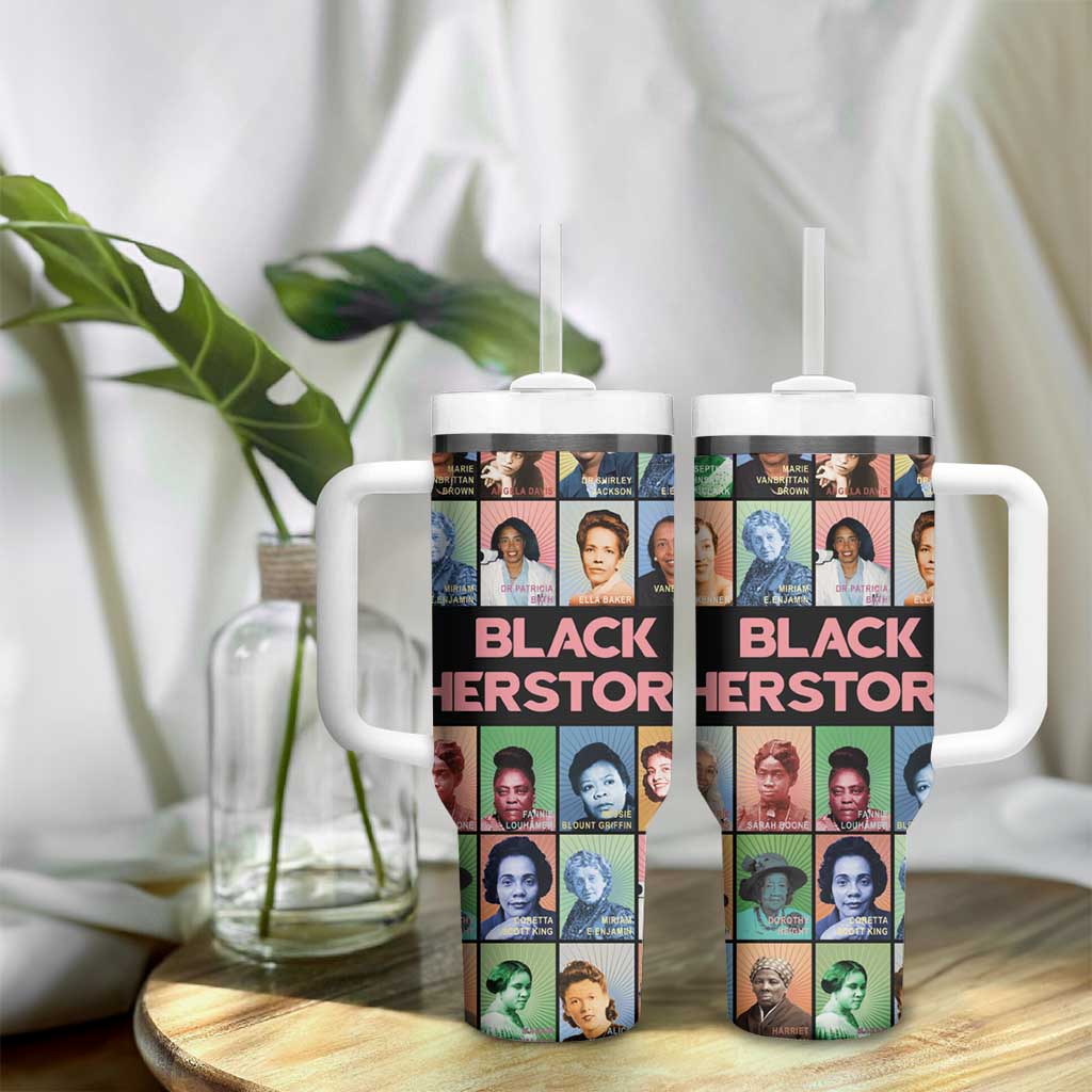 Afro Black Herstory Tumbler With Handle African Women History DT03