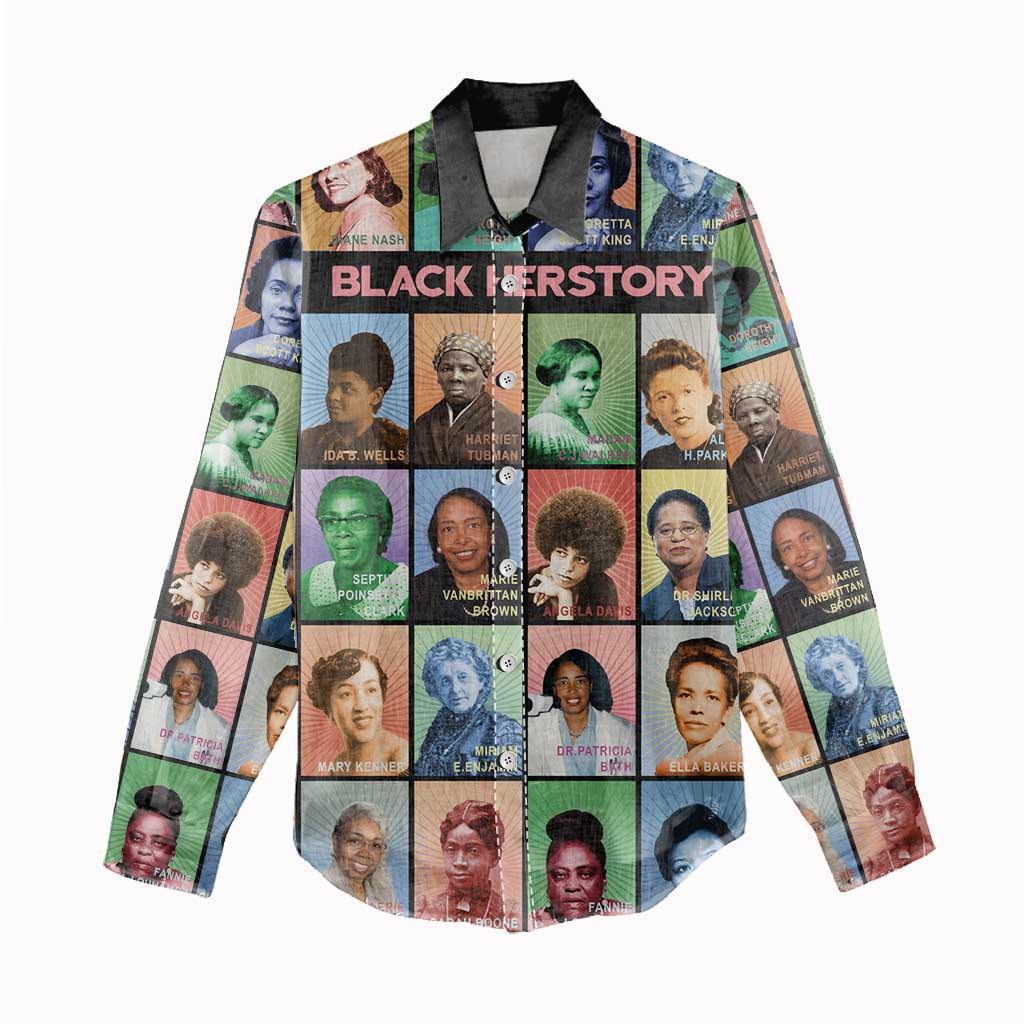Afro Black Herstory Women Casual Shirt African Women History DT03