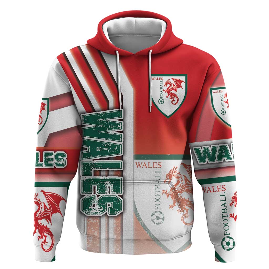 Wales Football Hoodie The Dragons Soccer - Road To Champion DT03