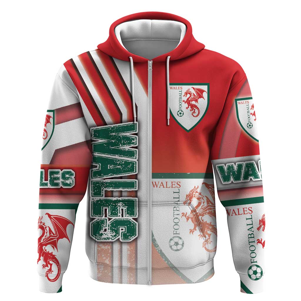 Wales Football Hoodie The Dragons Soccer - Road To Champion DT03
