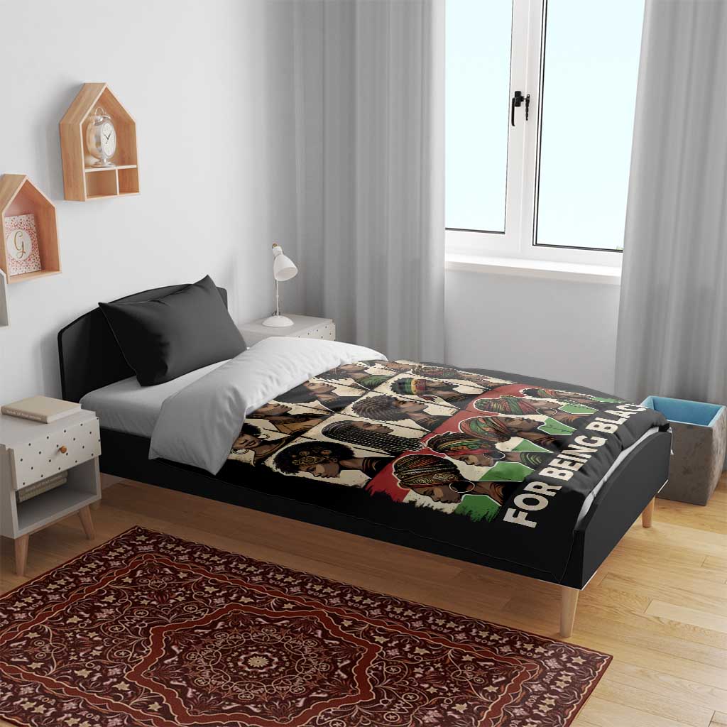 Never Apologize for Being Black Bedding Set African Pride DT03