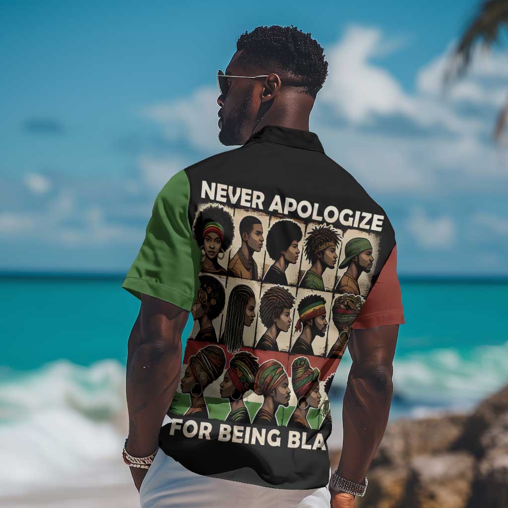 Never Apologize for Being Black Hawaiian Shirt African Pride DT03