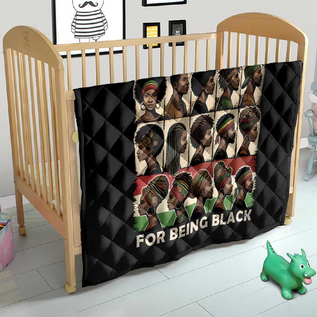 Never Apologize for Being Black Quilt African Pride DT03