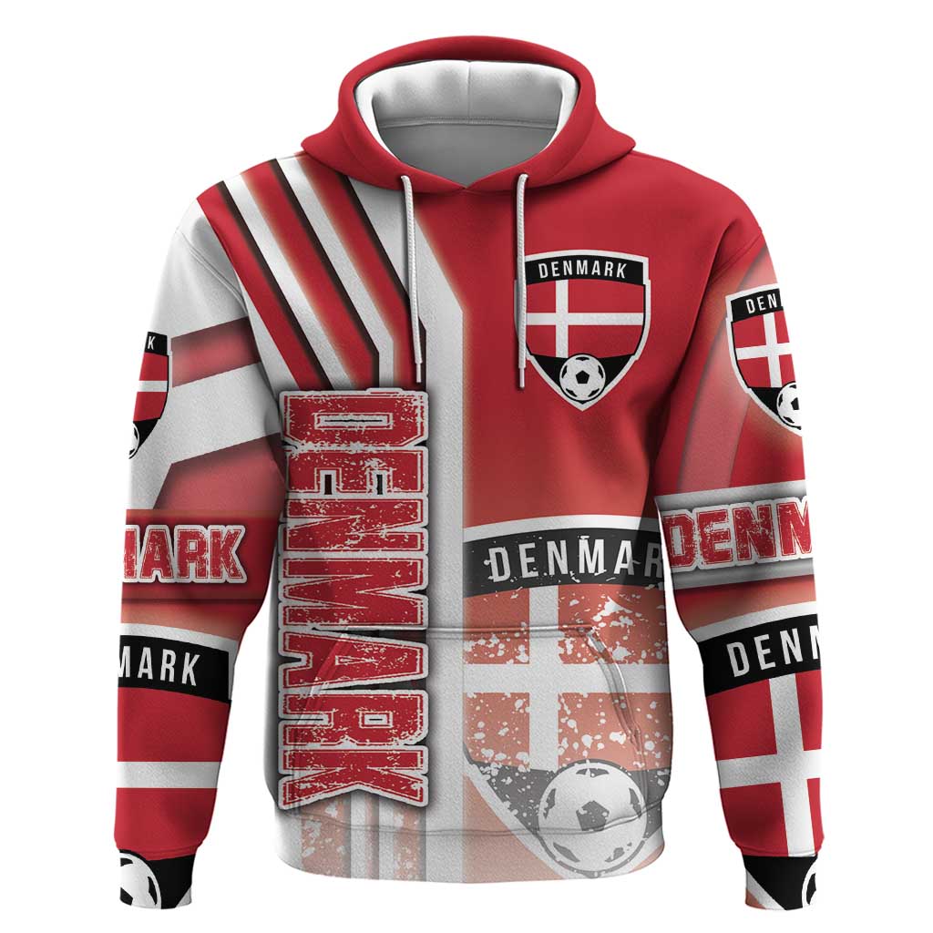Denmark Football Hoodie Danish Dynamite Soccer - Road To Champion DT03