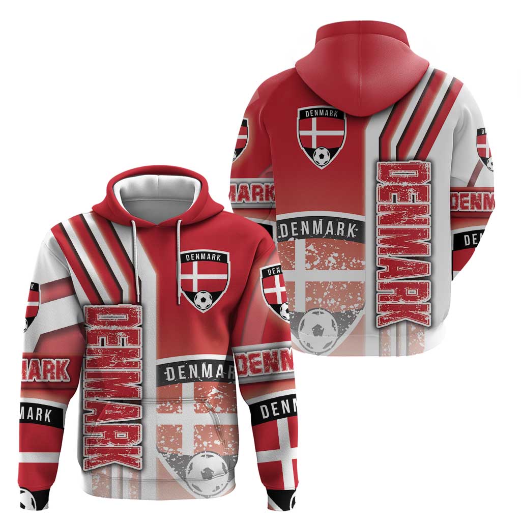 Denmark Football Hoodie Danish Dynamite Soccer - Road To Champion DT03