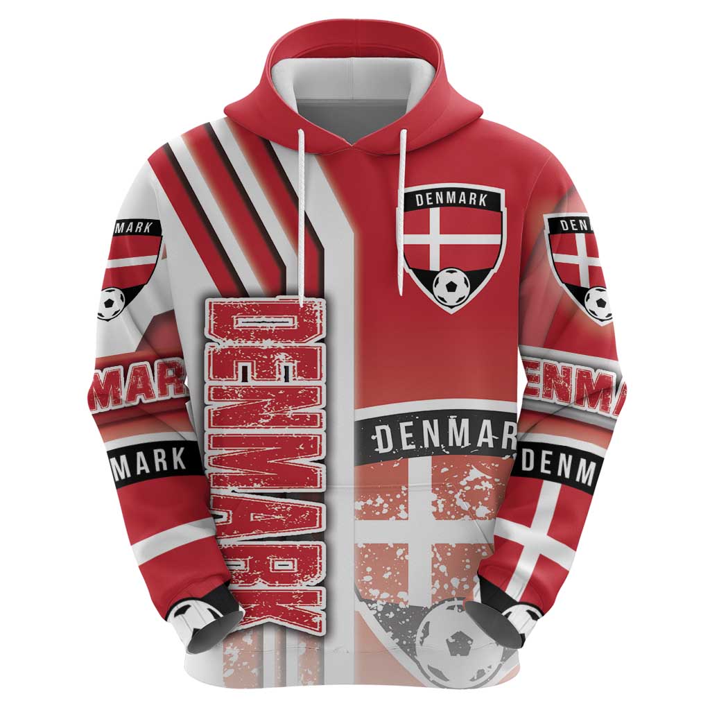 Denmark Football Hoodie Danish Dynamite Soccer - Road To Champion DT03