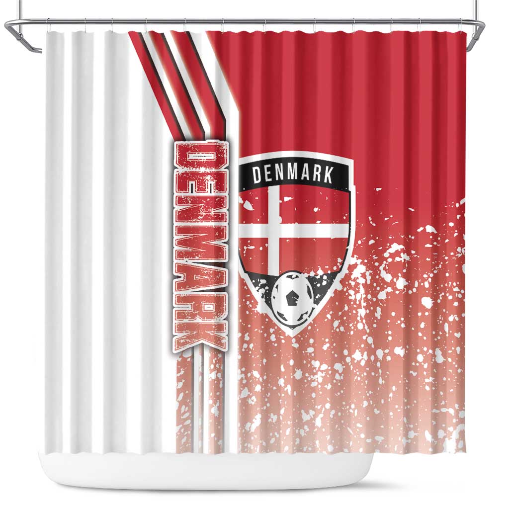 Denmark Football Shower Curtain Danish Dynamite Soccer - Road To Champion DT03