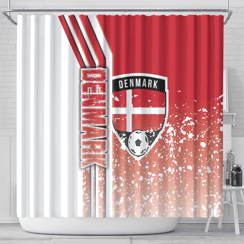 Denmark Football Shower Curtain Danish Dynamite Soccer - Road To Champion DT03