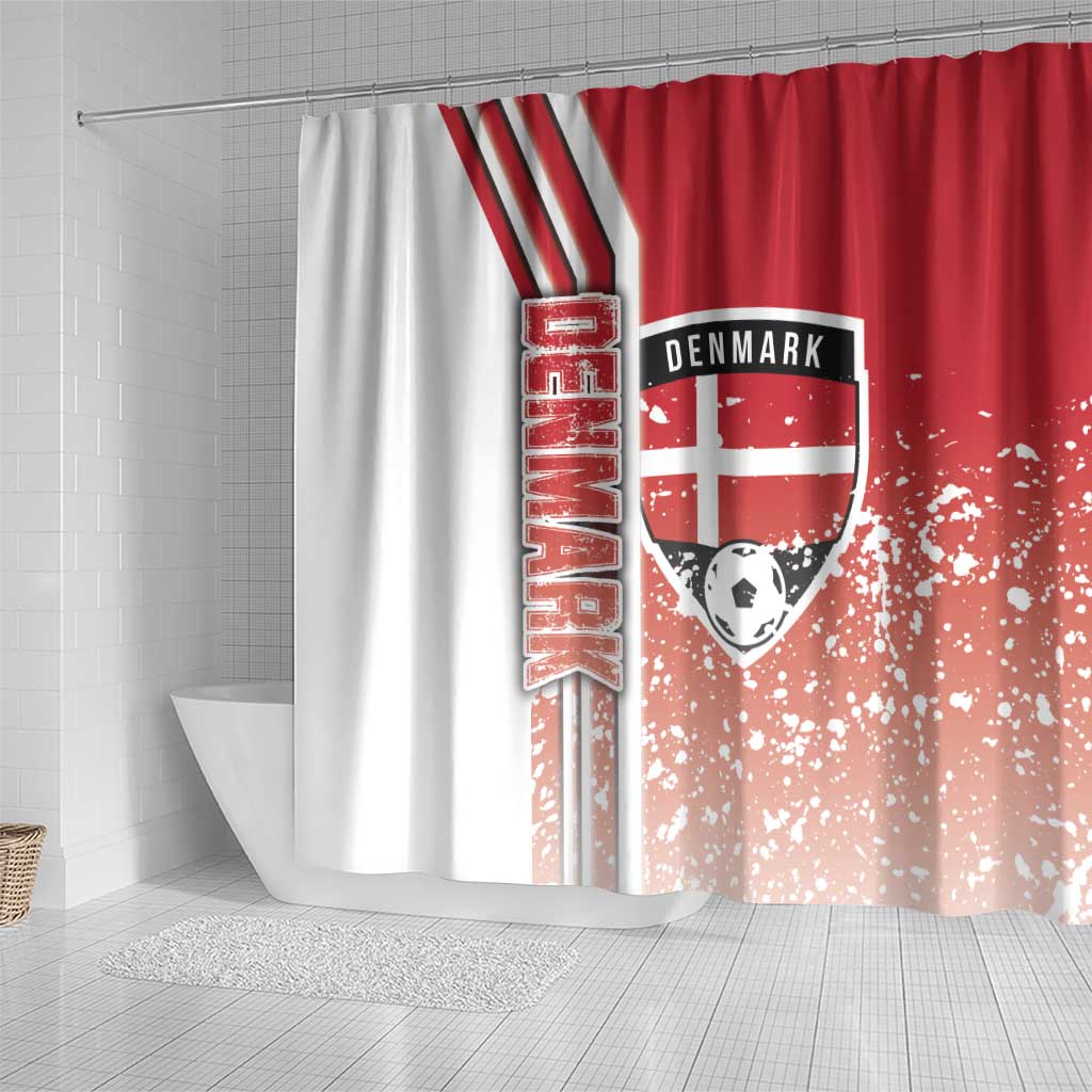Denmark Football Shower Curtain Danish Dynamite Soccer - Road To Champion DT03