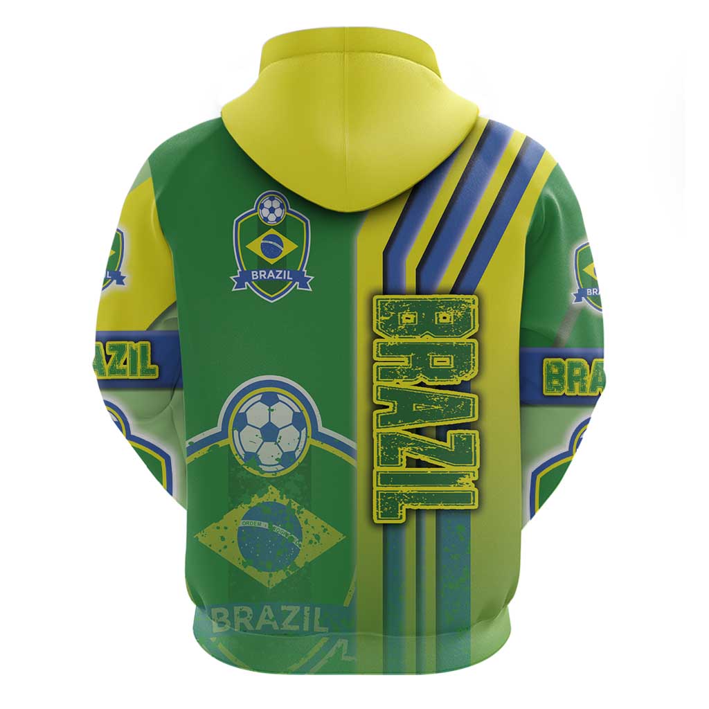 Brazil Football Hoodie Selecao Soccer - Road To Champion DT03