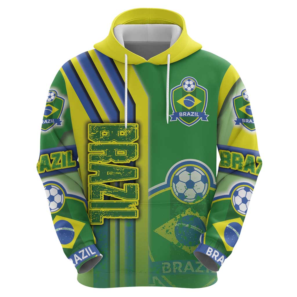 Brazil Football Hoodie Selecao Soccer - Road To Champion DT03