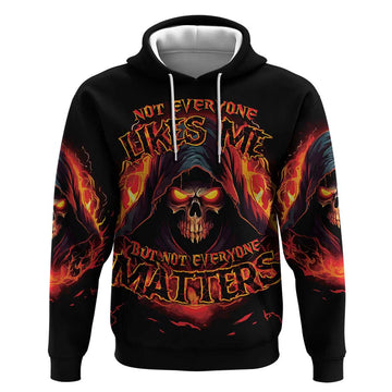 Not Everyone Likes Me Skull Reaper Hoodie DT03