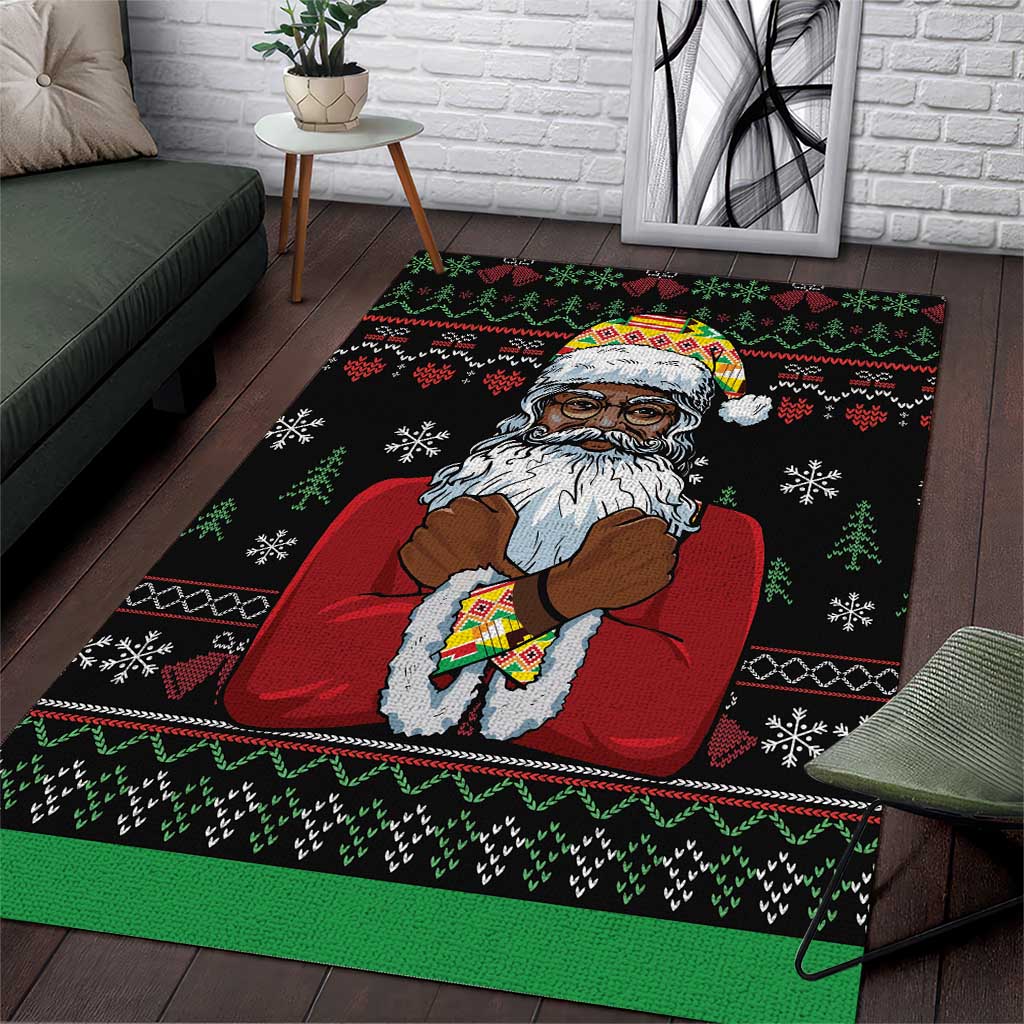 Santa Claus African Christmas Area Rug Traditional Costume DT03