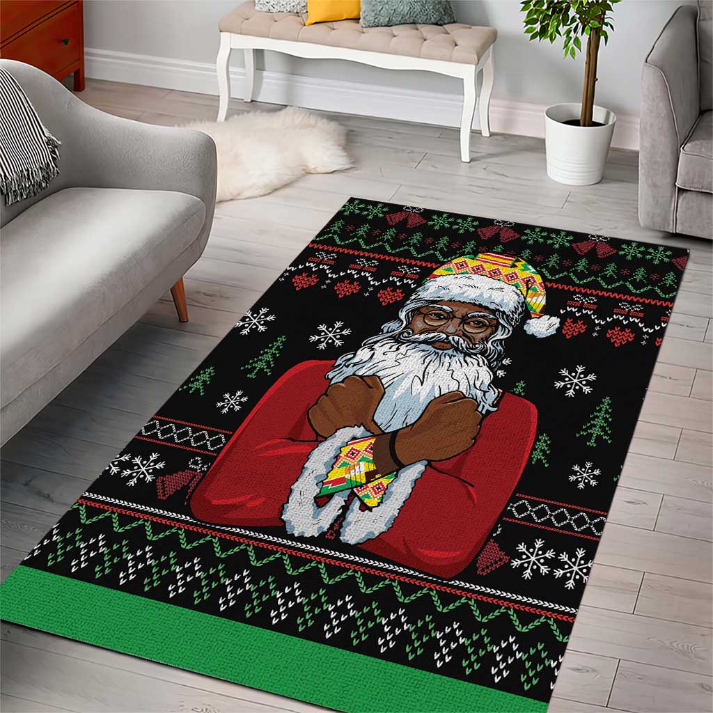 Santa Claus African Christmas Area Rug Traditional Costume DT03