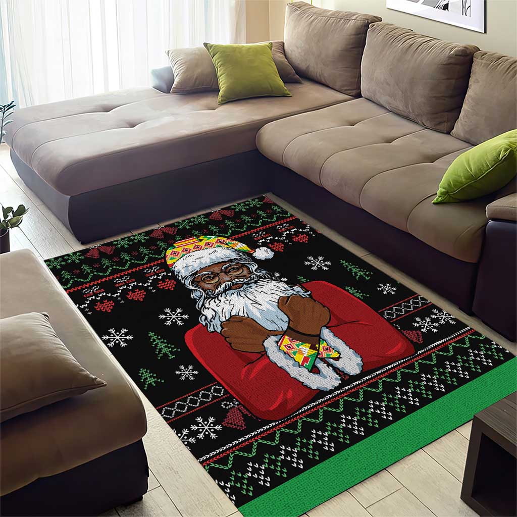 Santa Claus African Christmas Area Rug Traditional Costume DT03
